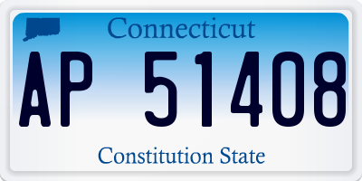 CT license plate AP51408