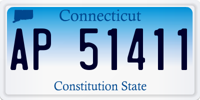 CT license plate AP51411