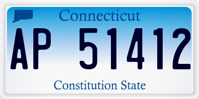 CT license plate AP51412