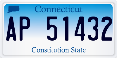 CT license plate AP51432