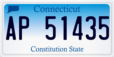 CT license plate AP51435