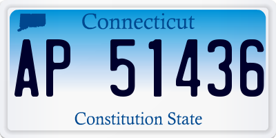 CT license plate AP51436