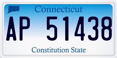 CT license plate AP51438