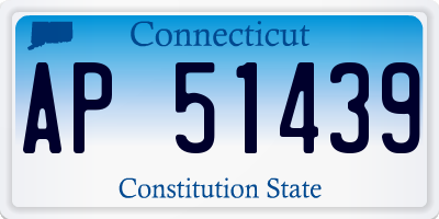 CT license plate AP51439