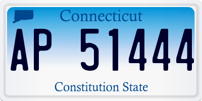 CT license plate AP51444