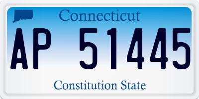 CT license plate AP51445