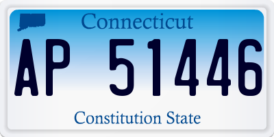 CT license plate AP51446