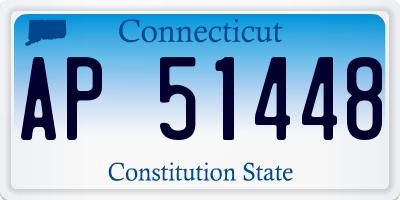 CT license plate AP51448