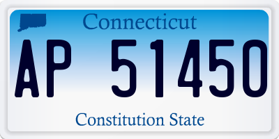 CT license plate AP51450