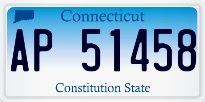 CT license plate AP51458