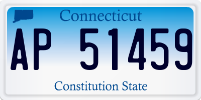 CT license plate AP51459