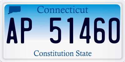 CT license plate AP51460