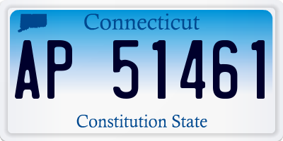 CT license plate AP51461