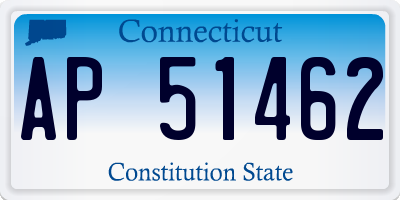 CT license plate AP51462