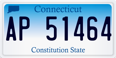 CT license plate AP51464