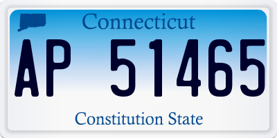 CT license plate AP51465