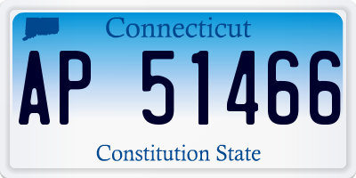 CT license plate AP51466