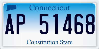 CT license plate AP51468
