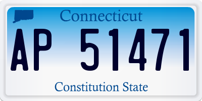 CT license plate AP51471