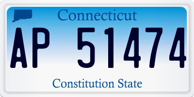 CT license plate AP51474