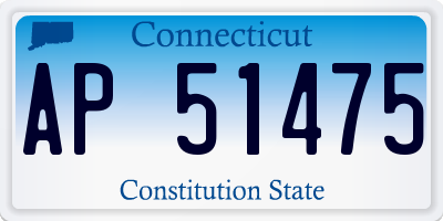CT license plate AP51475