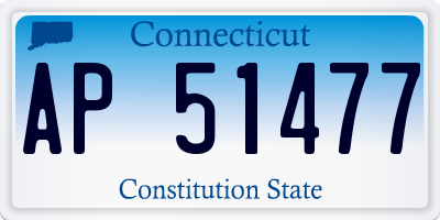CT license plate AP51477