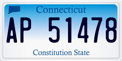 CT license plate AP51478