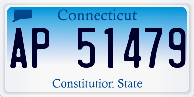 CT license plate AP51479