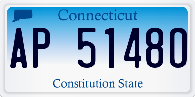CT license plate AP51480