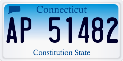 CT license plate AP51482