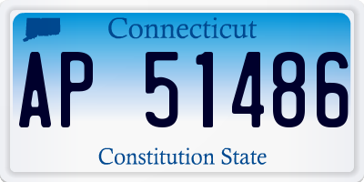 CT license plate AP51486