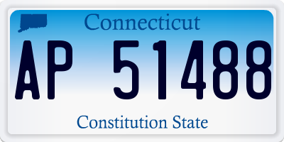 CT license plate AP51488