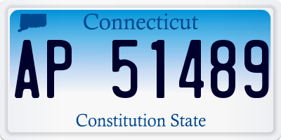 CT license plate AP51489