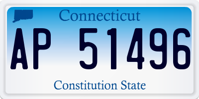 CT license plate AP51496