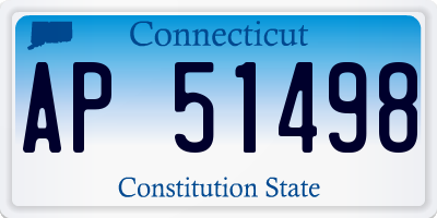 CT license plate AP51498