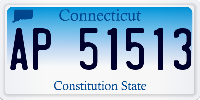 CT license plate AP51513
