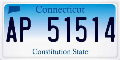 CT license plate AP51514