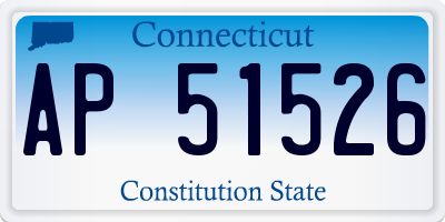 CT license plate AP51526