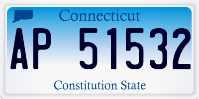 CT license plate AP51532