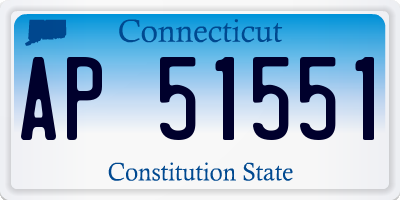 CT license plate AP51551
