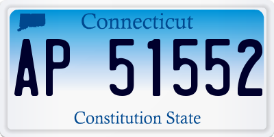 CT license plate AP51552