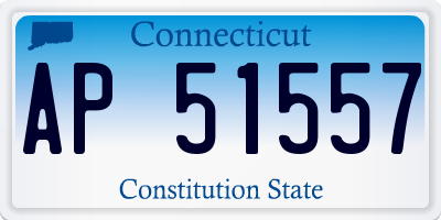 CT license plate AP51557