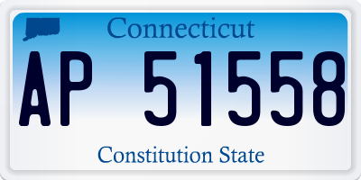 CT license plate AP51558