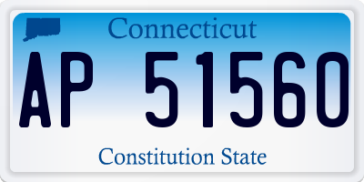 CT license plate AP51560