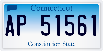 CT license plate AP51561