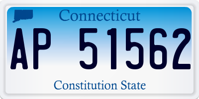 CT license plate AP51562