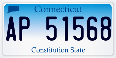 CT license plate AP51568