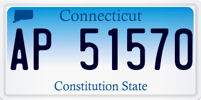 CT license plate AP51570