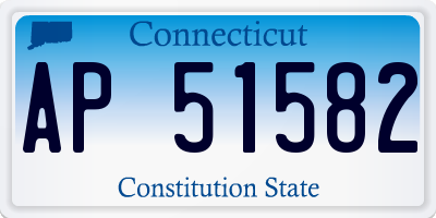 CT license plate AP51582