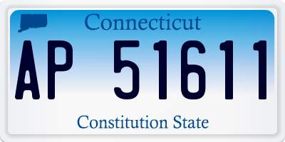 CT license plate AP51611